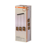 Lámpara colgante OSRAM DECOR, cilindro de cartón marrón, 3 bombillas E27