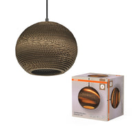 Lámpara colgante OSRAM DECOR con bola de cartón marrón, E27