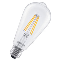 OSRAM SMART+ MATTER Filament Classic shapes Dimmable in Edison-Form, LED-Lampe, Glas, klar, 6 W, 806 lm, 2700 K, Matter, Smartspeaker-Kompatibel, Dimmbar