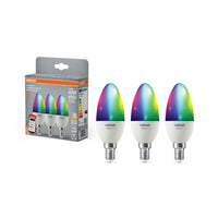 OSRAM SMART+ Matter Classic shapes Multicolor 4.9W 827–865 Multicolor E14 3er-Pack