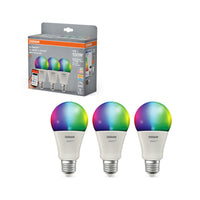 OSRAM SMART+ Matter Formas clásicas Multicolor 14W 827-865 Multicolor E27 Paquete de 3