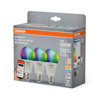 OSRAM SMART+ Matter Classic shapes Multicolor 14W 827–865 Multicolor E27 3er-Pack