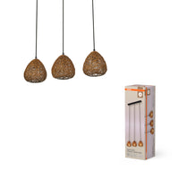 OSRAM DECOR Lámpara colgante de papel lineal 3xE27 beige