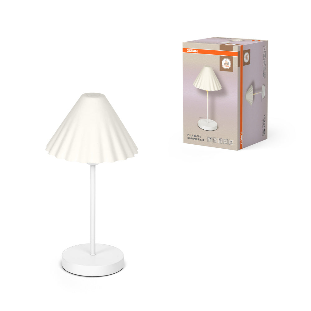 OSRAM DECOR Tischleuchte Decor Pulp weiß, E14, dimmbar