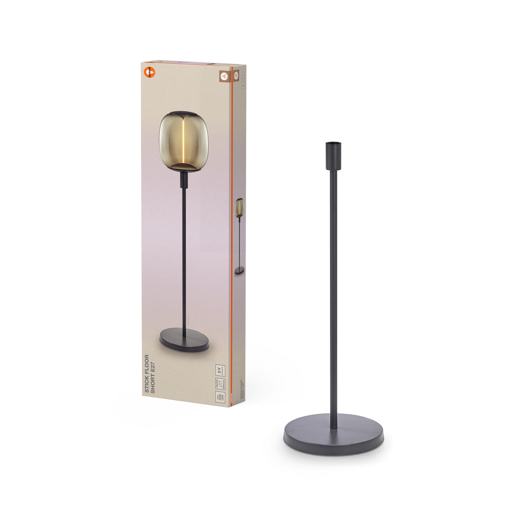 Lámpara de pie OSRAM Decor Stick Floor gris oscuro corta 78 cm E27, sin bombilla
