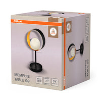 Lámpara de mesa OSRAM DECOR Memphis, negra/dorada, casquillo G9