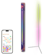 OSRAM Matter SMART+ Floor Corner Slim Stehlampe, mit Fernbedienung, Weiß, 1400 mm, RGB + Tunable White (TW)
