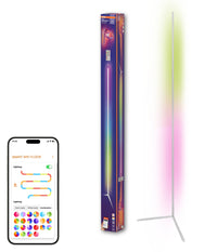 Lámpara de pie OSRAM Matter SMART+ Floor Corner Slim, con mando a distancia, blanca, 2000 mm, RGB + Tunable White (TW)