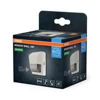 Sensor de movimiento y luz de pared OSRAM de 180 grados, blanco