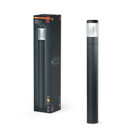 Lámpara de exterior moderna OSRAM ENDURA Style con guía de luz en gris oscuro, farolillo de jardín con luz que no deslumbra, protección IP-54, para iluminar caminos