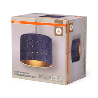 Lámpara colgante OSRAM DECOR Decor Felt Weaving gris, E27, 280 mm