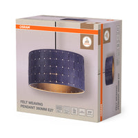 Lámpara colgante OSRAM DECOR Decor Felt Weaving gris, E27, 380 mm