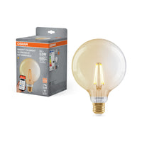 OSRAM Matter SMART+ Globe125 LED Lampe dimmbar (ex 53W) 6W / 2400K Warmweiß E27