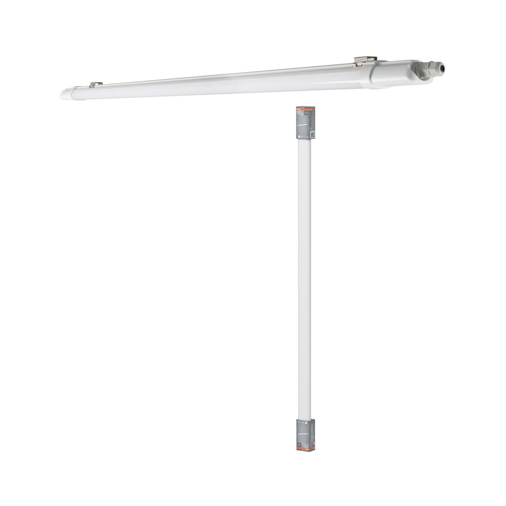 OSRAM LED Feuchtraum-Leuchte, Leuchte für Außenanwendungen, Kaltweiß, Länge: 120 cm, Submarine I Slim Value, 1,2m Länge