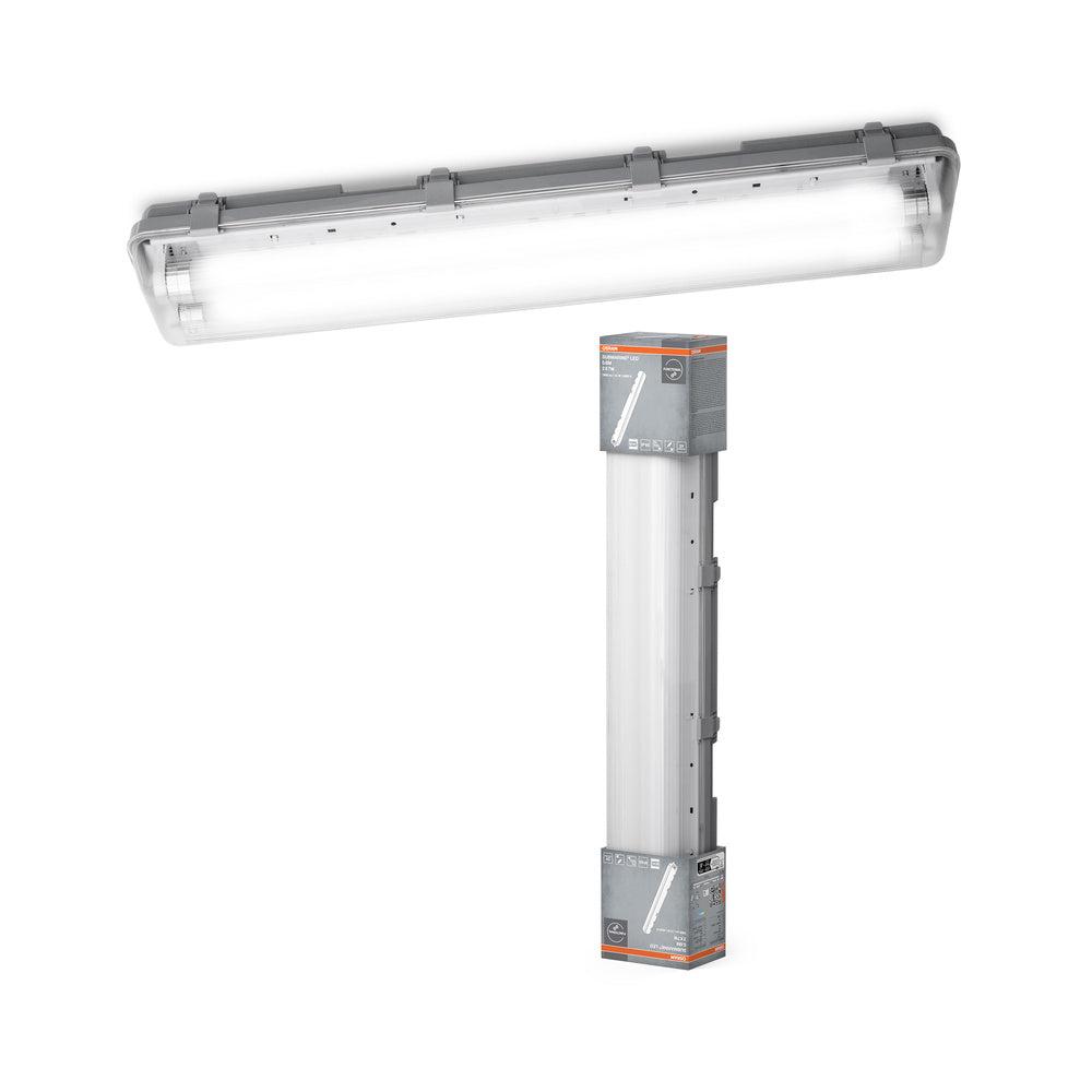 Lámpara de techo LED OSRAM SUBMARINE, apta para lugares húmedos, 65,1 cm, 2 luces, 16 W / 4000 K blanco frío