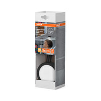 OSRAM Foco para armario bajo redondo 65 mm 3 unidades Negro