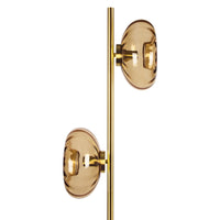 Lámpara de pie OSRAM DECOR de cristal dorado 2xE14 dorada