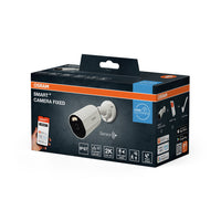 AKTION - OSRAM Wifi SMART+ Smarte Outdoor Überwachungskamera Weiß inkl. Gratis Smart Plug
