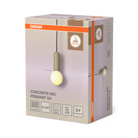Lámpara colgante OSRAM DECOR Concrete Mic 1xG9 beige