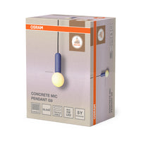 Lámpara colgante OSRAM DECOR Concrete Mic 1xG9 Azul