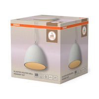 Lámpara colgante OSRAM DECOR Plaster Routes Bell 1xE27 blanca