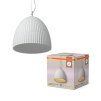 Lámpara colgante OSRAM DECOR Plaster Routes Bell 1xE27 blanca