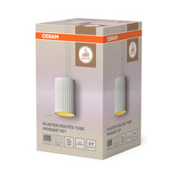 Lámpara colgante OSRAM DECOR Plaster Routes Tube 1xE27 blanca