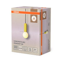 Lámpara colgante OSRAM DECOR Concrete Mic 1xG9 Amarillo