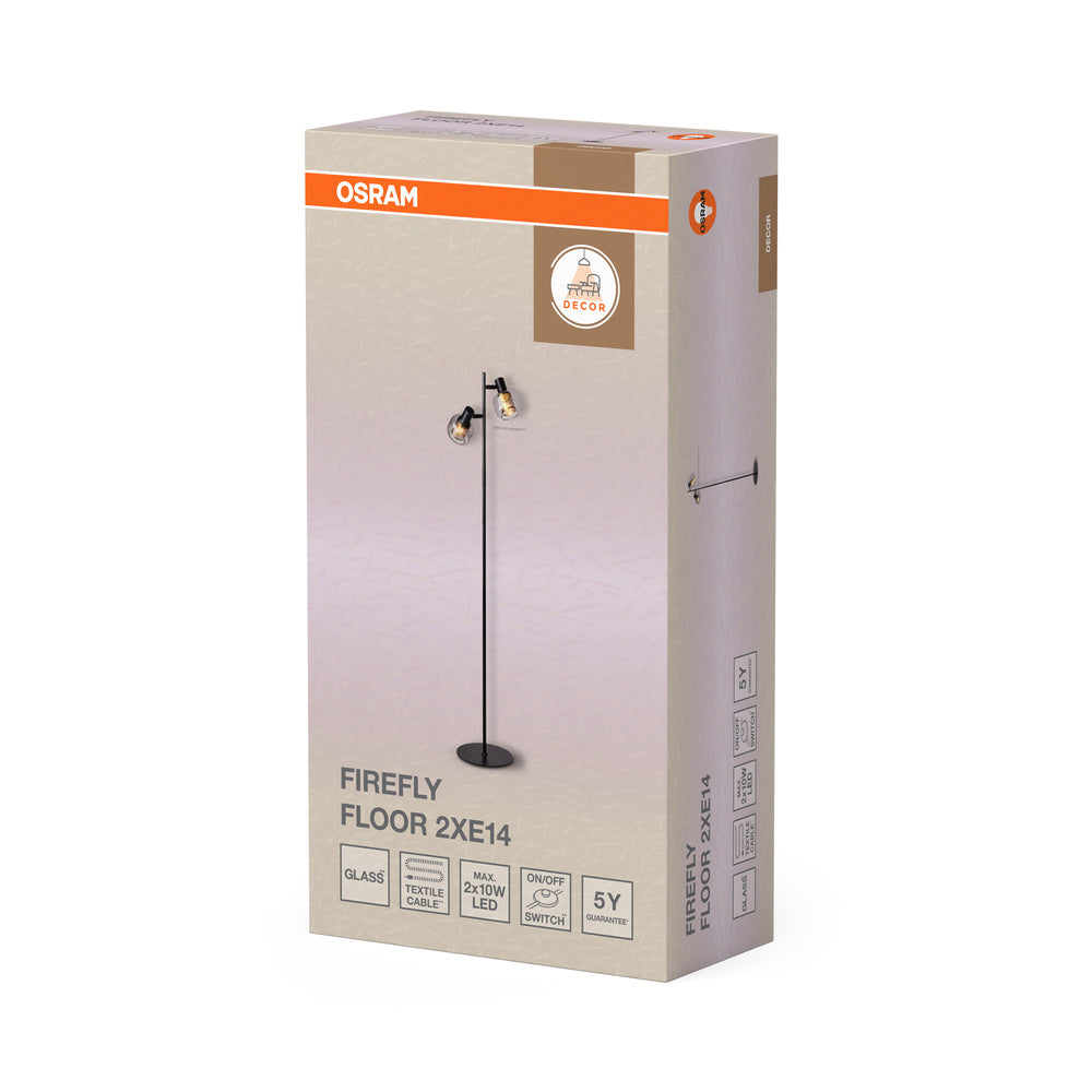 Decor Firefly Floor 2xE14 Black