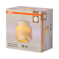 Lámpara colgante OSRAM DECOR Wrap Cone E27 beige