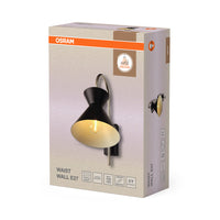 Aplique de pared OSRAM DECOR Waist E27 negro