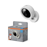 OFERTA - OSRAM Wifi SMART+ Cámara de vigilancia inteligente para interiores, para montar en la pared, color blanco + enchufe inteligente gratis