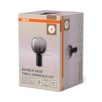OSRAM DECOR Marble Base Tischleuchte Dim E27 Schwarz