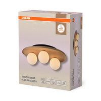 Lámpara de techo OSRAM DECOR Wood Nest 1xG9 Marrón