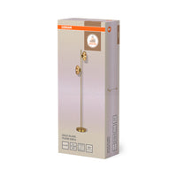 Lámpara de pie OSRAM DECOR de cristal dorado 2xE14 dorada