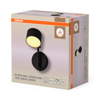 OSRAM DECOR Kyoto Wandleuchte 12W 930 TOUCH DIM Schwarz