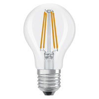 Bombillas LED regulables OSRAM, forma clásica, equivalente a 60 W, E27, forma A, 2700 Kelvin, blanco cálido, vidrio transparente, paquete individual