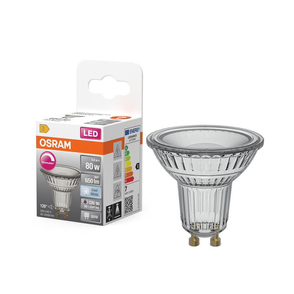 OSRAM LED SUPERSTAR PAR16 LED Spot matt dimmbar (ex 80W) 8,3W / 4000K Kaltweiß GU10