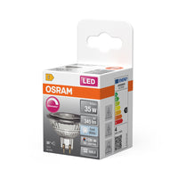 OSRAM Dimmbare MR16 LED Reflektorlampe mit GU5.3 Sockel, Kaltweiss (4000K), 4.9W, Ersatz für 35W-Reflektorlampe, LED SUPERSTAR MR16 12 V