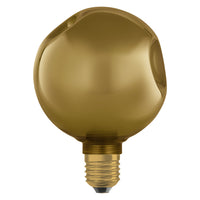 Lámpara LED OSRAM DECOR, pequeña, dorada, cristal eléctrico
