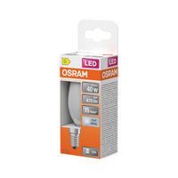 Lámpara LED OSRAM Retrofit Classic B, forma de vela, mate (ex 40W), 4W/4000K, blanco frío, E14