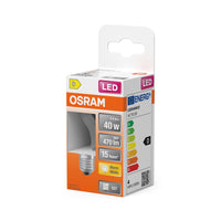 Lámpara LED OSRAM Retrofit Classic P (ex 40W) 4W / 2700K Blanco cálido E27