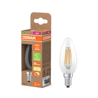 Bombilla LED OSRAM SUPERSTAR+ CLASSIC B FIL 40, 2,9 W, 470 lm, blanco cálido, E14