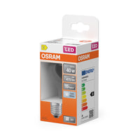 Lámpara LED OSRAM Retrofit Classic A (ex 40W) 4W / 4000K blanco frío E27