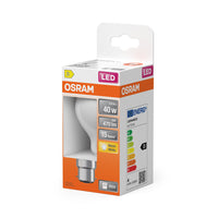 OSRAM LED Lampe LED Retrofit CLASSIC A 4W 827 Frosted B22d, 470 lm, 2700 K, Warmweiß