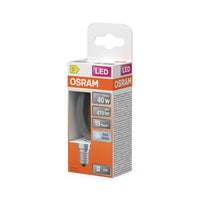 Lámpara LED OSRAM Retrofit Classic B con forma de vela (ex 40W) 4W / 4000K Blanco frío E14