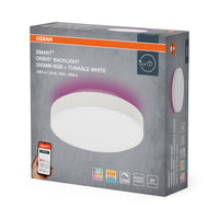 Lámpara de techo LED OSRAM Wifi SMART+ ORBIS BACKLIGHT RGBW Multicolor 35 cm Blanco sintonizable 28 W / 3000-6500 K