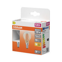 OSRAM LED Retrofit Classic P 3,4 W 827 transparente E14