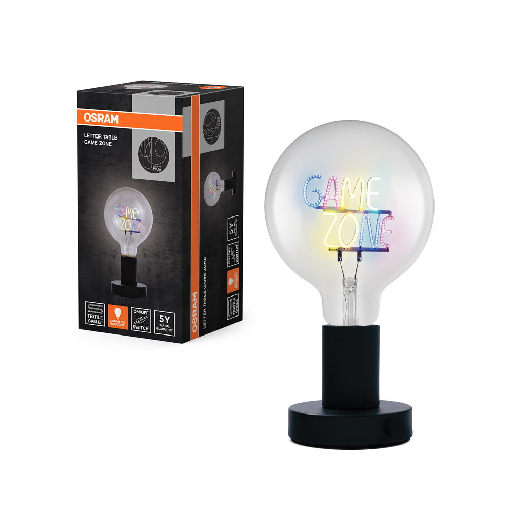 OSRAM 1906 LETTER TABLE Tischleuchte "Game Zone" 1.2W E27