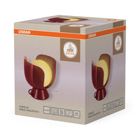 Lámpara de mesa OSRAM DECOR Corolle Chalice E14 Rojo